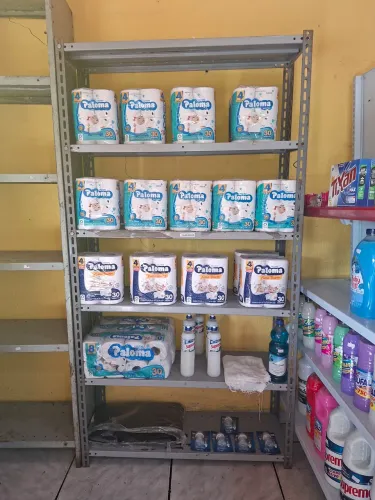 3 Prateleiras de Mercado em Aço<br>3 Prateleiras para Loja, Mercado ou Conveniência