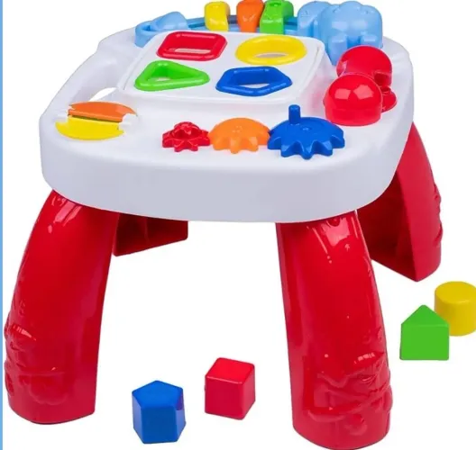  Brinquedos para bebê - Mesinha Didática Infantil com Atividades - nova na caixa