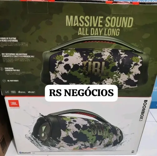 JBL Bombox 3 Lacrada + Nota Fiscal (Até 12x)