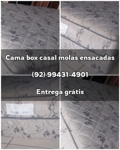 Cama Casal Semi Nova - Molas Ensacadas [Somos Loja] Faça Seu Pedido (ENTREGA GRÁTIS)