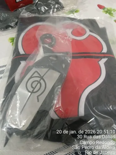 Bandana + Manto Akatsuki+ Shuriken 