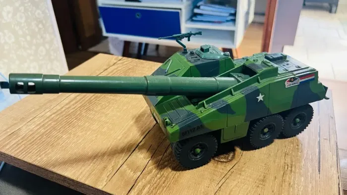 Tank canhão comandos em ação Gi joe com tampa lateral fixa 