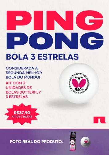 Bola Tênis de mesa butterfly