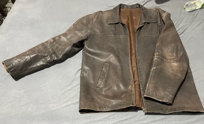 Jaqueta Masculina Dipa's Couro Legítimo - Marrom Vintage - Tam G