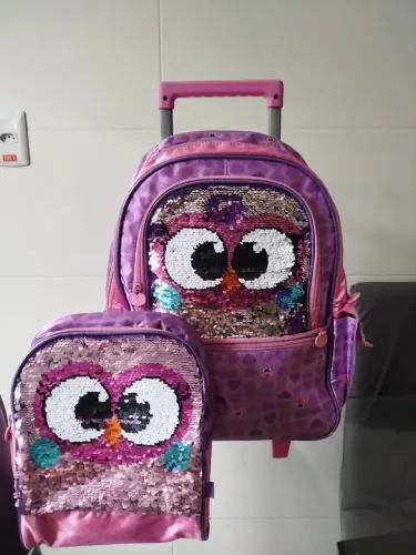 Kit Mochila e Lancheira infantil
