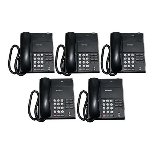 Lote 5 und Telefone Ip Nec Itl-2e-1 Univerge Dt710 - Sem Visor 2 Botões