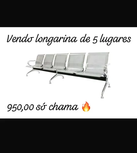 vendo essa longarina com 6 meses de uso