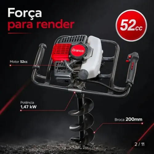 Perfurador de Solo Branco