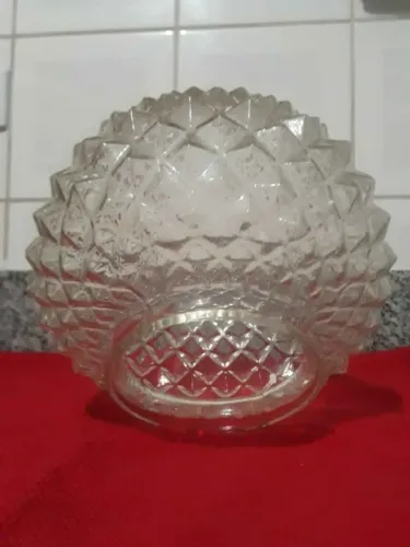 Globo de Lampada antigo tipo abacaxi 20cm largura