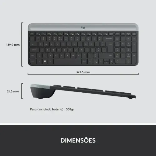Logitech K470 Teclado - Estado de novo, na caixa