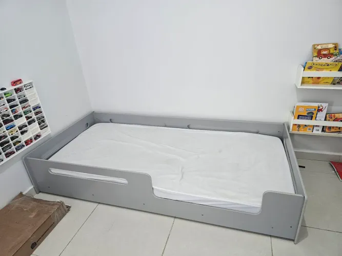 Cama montessori solteiro com colchão