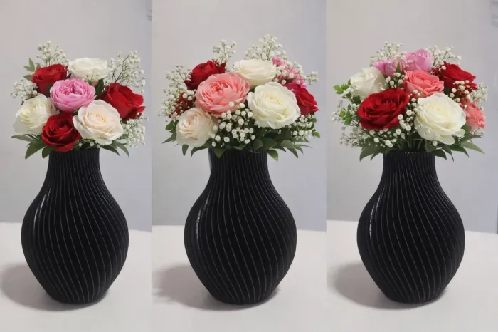 Vaso Decorativo Moderno Espiral