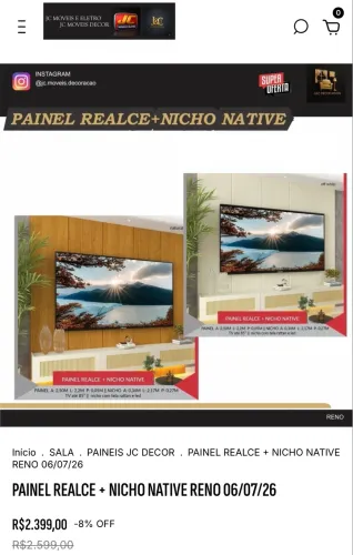 PAINEL REALCE E NICHO NATIVE 8