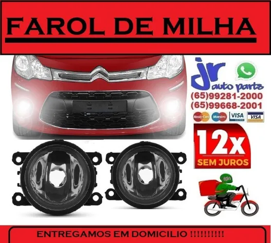 Par Farol de Milha  C3 09 10 11 12 13 14 15 16 17 Neblina Auxiliar