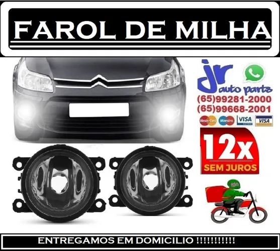 Par Farol de Milha C4 Pallas Hatch 07 08 09 10 11 12 Auxiliar Neblina 