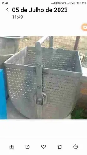 Peneira Tanque Coador Industrial Aço Inox 700 L