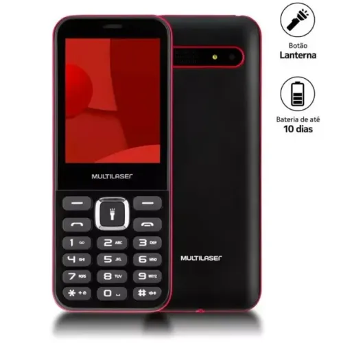 Celular Multilaser Up Max Dual Chip com Tela 2.8 polegadas P9135
