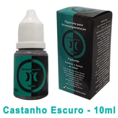 pigmento marilyn 10 ml dermopigmentação - castanho escuro (dark brown)