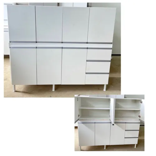 Balcão de pia 1,60 (MDF) + Armário aéreo