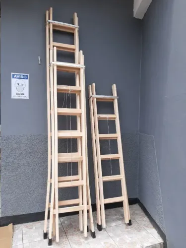 Escadas de madeira eucalipto vários tamanhos ate 9,73m