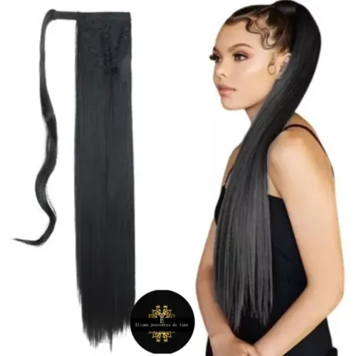 Rabos de cavalo de cabelo bio humano