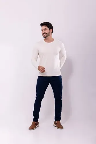 Calças brim c/ lycra 