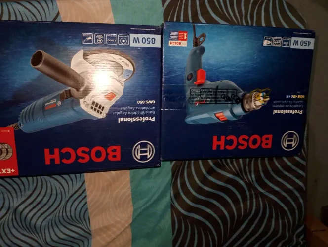 Furadeira e Esmerilhadeira Bosch - Novas