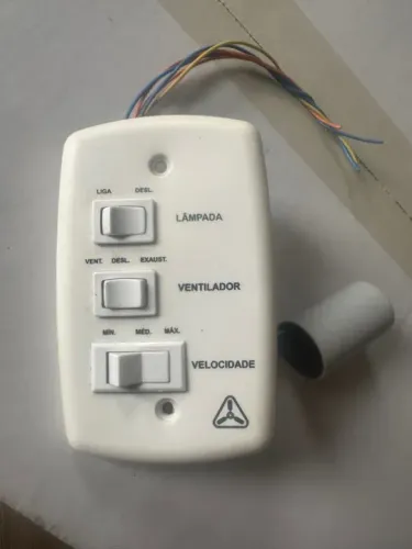 Controle para ventilador de teto com capacitor incluso.