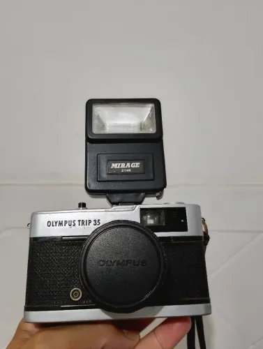 Camera olympus trip 35 funcionando perfeitamente 