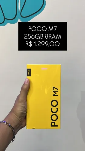 POCO M7 / 256GB / 8RAM /R$ 1.299,00