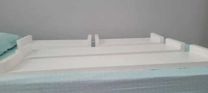 4 Prateleira de Parede Branca 