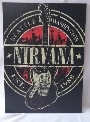PLACA DECORATIVA NIRVANA - MDF 