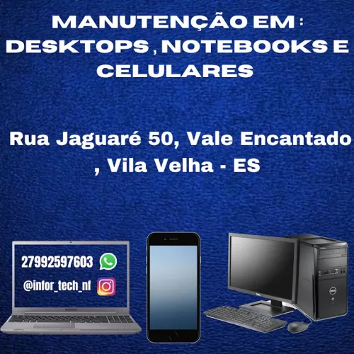 Manutenção em Computadores, celulares e notebooks