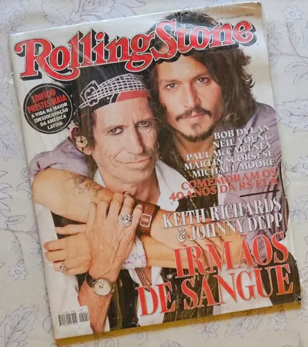 Revista Rolling Stone - Edição Especial Keith Richards e Johnny Depp