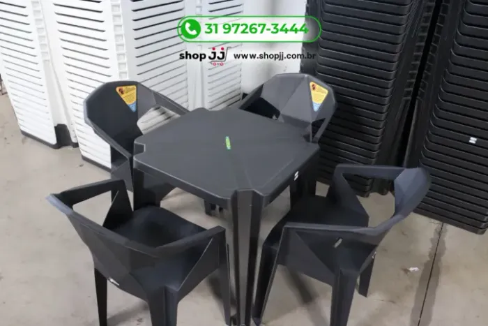 KIT MESA E 4 POLTRONAS DIAMOND