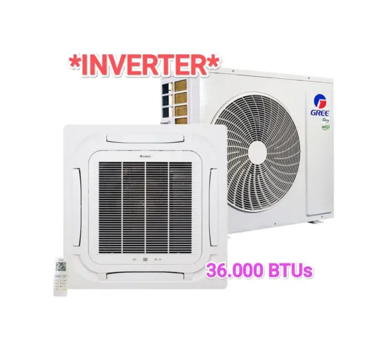 Ar Split Cassete Gree Inverter 36000 BTUs+ Novo + Nota + Garantia+ Cartão 12x!!