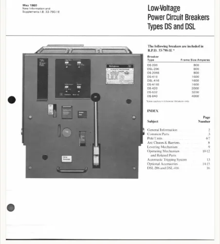 Chave reversão DS-420 Westinghouse 2000A 600V Air