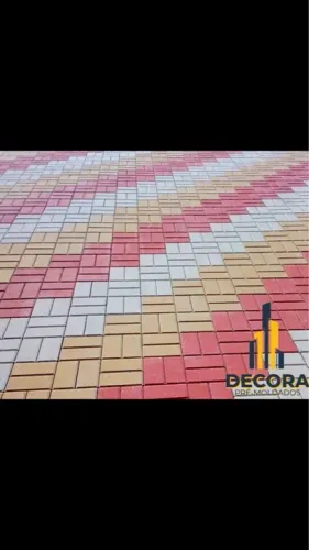 Piso intertravado tijolinho 