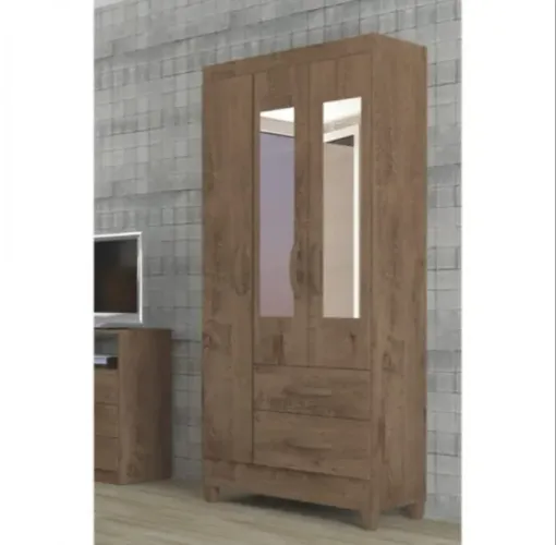 Guarda Roupa 3 Portas 2 Gavetas Espelho Novo Varios Modelos