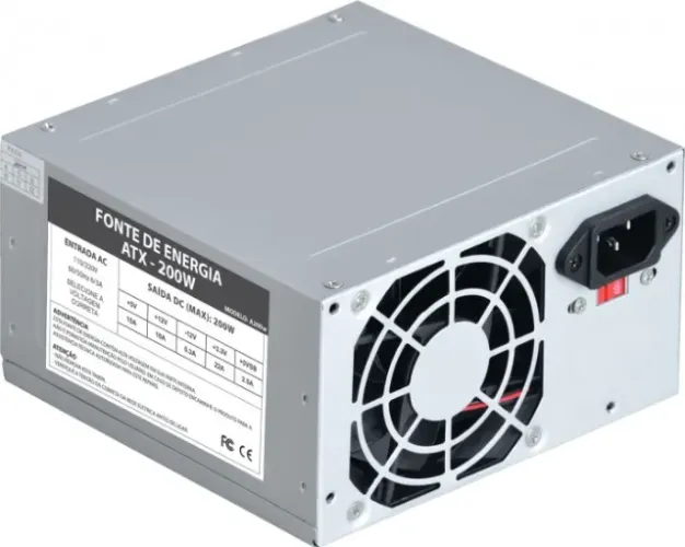 Fonte Atx 230w Real 24p + 2sata (Aparência de nova)