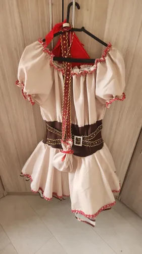 Vestido Maria Bonita Tam GG 11a 12 anos.