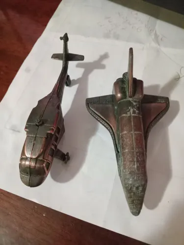 VINTAGE Miniaturas Avião e Helicóptero Vintage