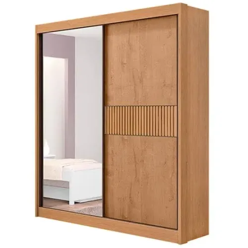 Guarda-roupa Atenas ripado 185cm luxo - FRETE GRATIS - ENTREGA HOJEEE !! 
