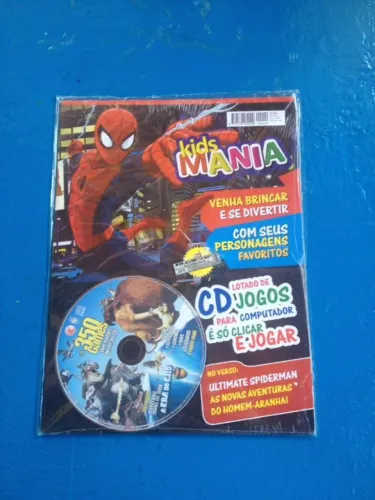 Cd De Jogos Kids Mania Dvs Games homem aranha e muito mais Rodam Direto Do Cd l17