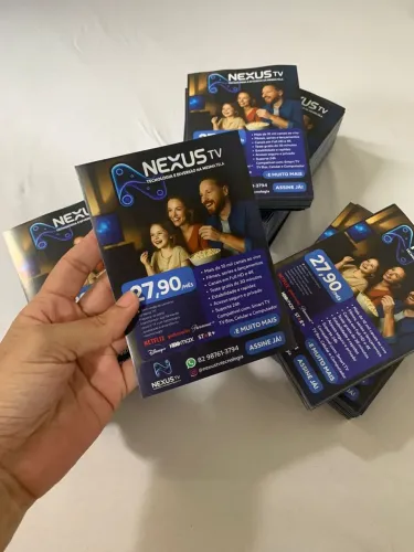 2500 unidades panfletos 10x14