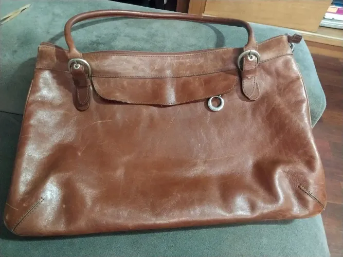 Bolsa Marrom em Couro Paulo Cesar