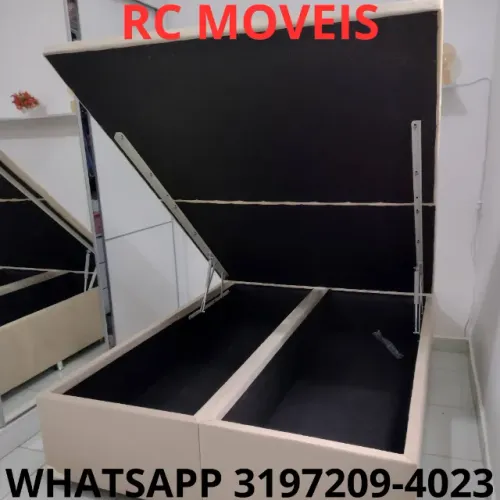 Cama Box Baú Casal Bipartido 1.38x1.88 - Espaço e Durabilidade