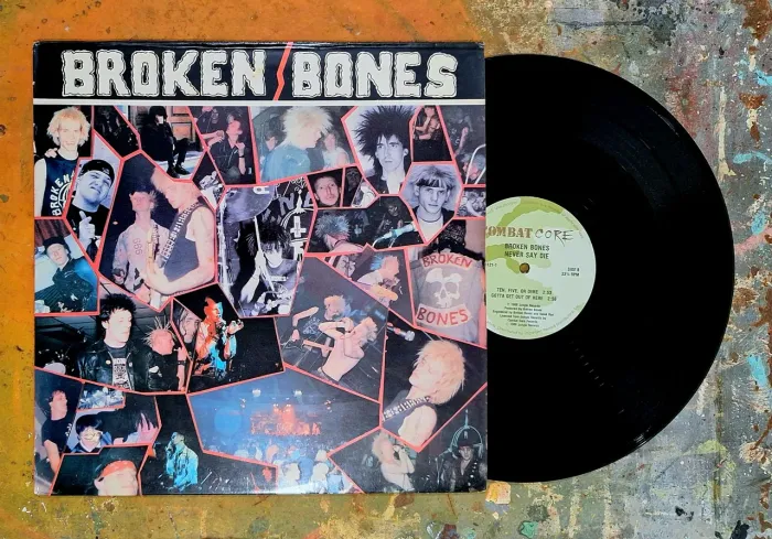 Broken Bones - Lp Never Say Die , Original Edição USA , Ratos de Porão 
