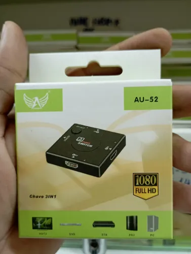 Switch Chave Seletora HDMI 3x1 1080p Full HD -  AU-52