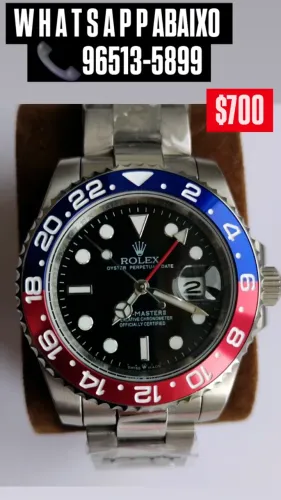 Relógio ROLEX PEPSI AUTOMÁTICO PULSEIRA OYSTER 
